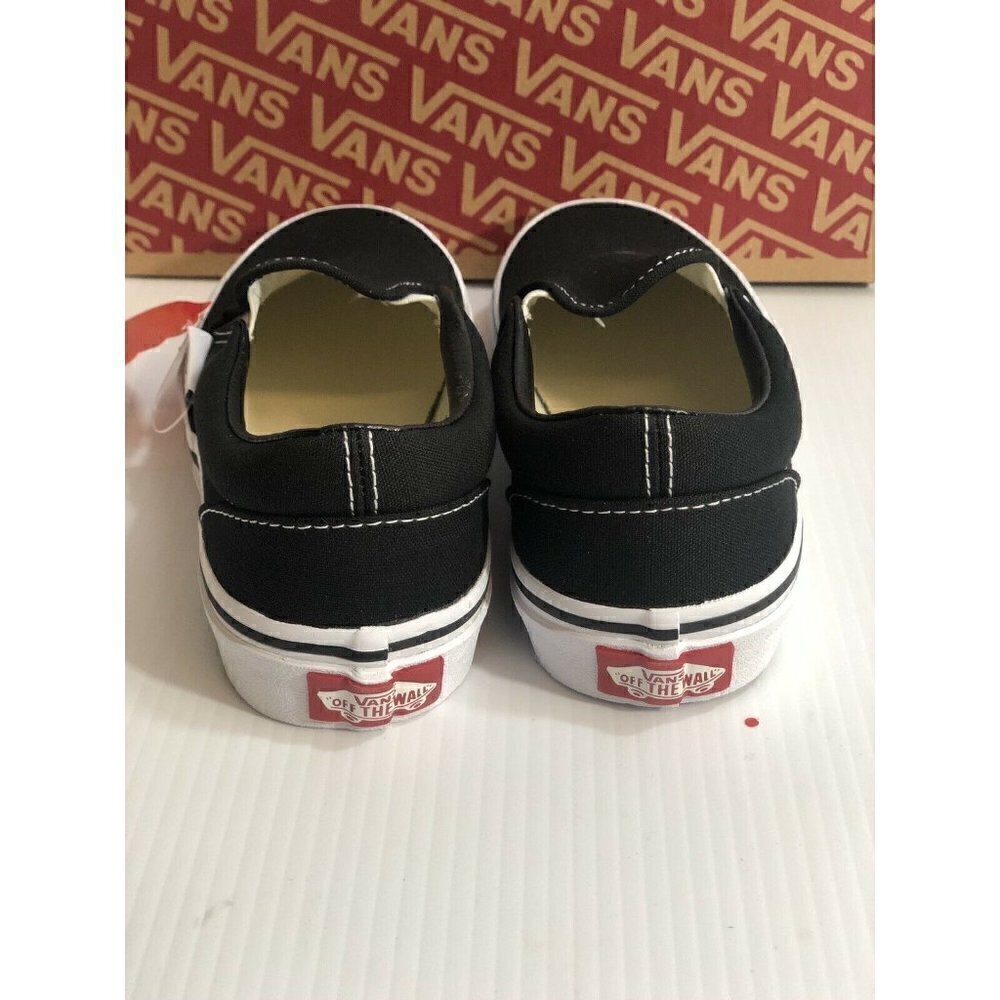Vans Kids Classic Slip On Black Casual Shoes - Picture 4 of 11